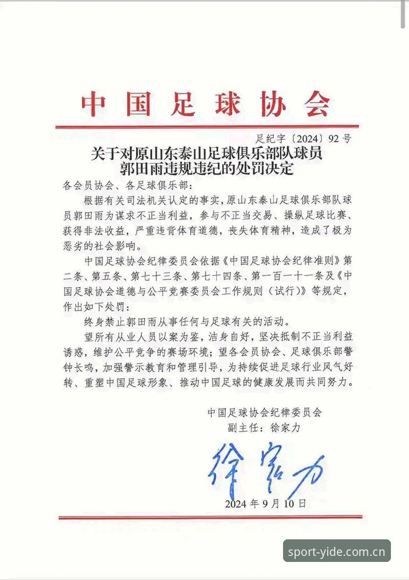 亿德体育注册 揭秘足协第三批禁足名单:65人遭重罚,足球腐败背后的利益链条
